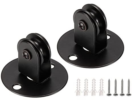 sourcing map Colgante Lámpara Polea Colgante Luz Candelabro Polea Elevación Reemplazo Techo Luces Accesorios con Tornillos, Paquete de 2