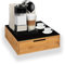 OWIJI Portacapsule Bambù Con Cassetto Scomparti Caffè Organizzatore Capsule Cialde Tisane Tè Bustine Di Zucchero Bicchierini 30x30x10Cm
