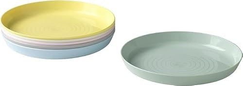 Plate, Mixed Colours Assorted Colours 6 Piece