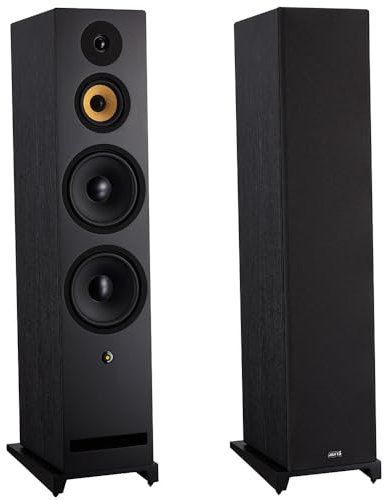 Davis Acoustics Krypton 10 Technik (Noir) - Colonne 3 Voies/4 Haut-parleurs - Enceinte Vendue à la Paire