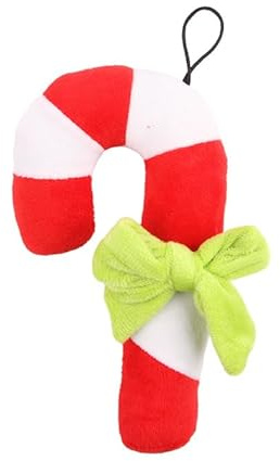 PLUSHCEWT Juguetes para Morder para Perros de Navidad Juguetes Interactivos para Mascotas Juguete Bastón de Caramelo de Navidad Mascotas