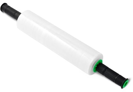 Amazon Basics Rouleau de Film Étirable, 38,1 cm x 304,8 m, 1 Rouleau Avec 2 Poignées, Transparent