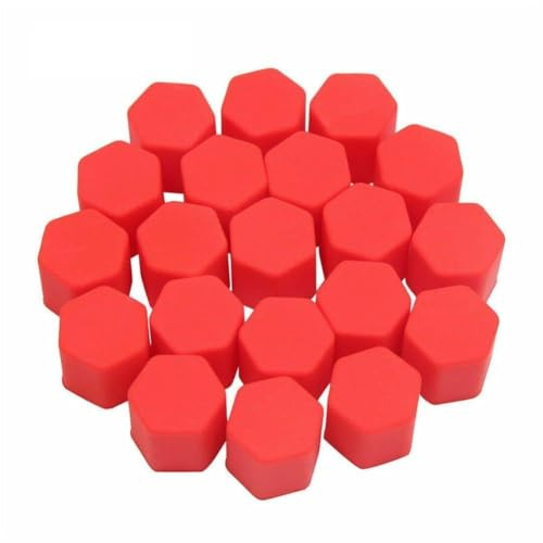 BildeeMait 20 copridadi in silicone per ruote, 21 mm, tappi esagonali per cerchioni auto, resistenti alla ruggine e facili da installare