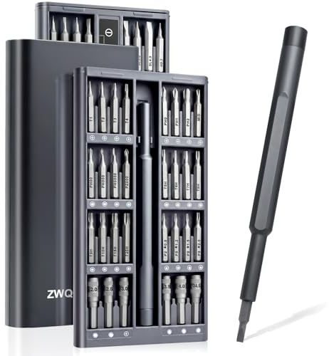63 i 1 Precisionsskruvmejselset, Magnetiskt Mini Skruvmejselset, Urmakarsverktygsset, Portabel Reparationssats för Mobil, MacBook, Laptop, PS5, Xbox, Switch, Glasögon & Klockor