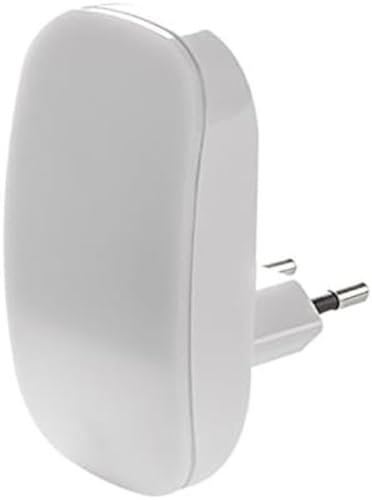 UNITEC LED-Nachtlicht miniMaus mit Dämmerungssensor, Plastik, Weiߟ, 18.5 x 11.5 x 6 cm