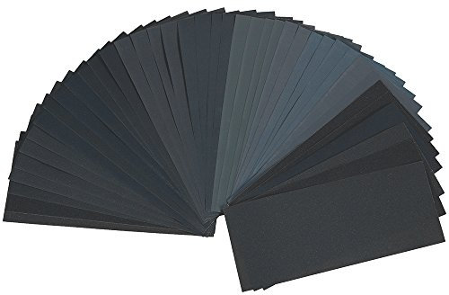 Anpro Kit da 40 Pezzi Carta Abrasiva,Carta Vetrata in Grane 320/400/ 600/ 800/ 1000/ 1200/ 1500/ 2000/ 2500/ 3000,Impermeabile Levigatura a Secco e Umido Sandpaper