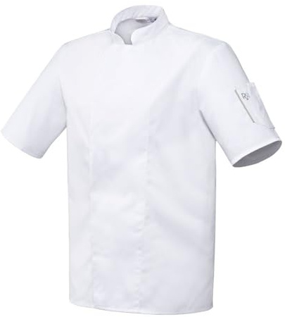 ROBUR Veste de Cuisine Mixte Manches Courtes Nero