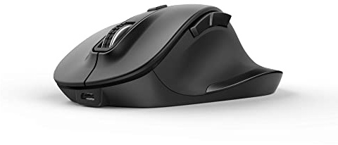Trust Fyda Rechargeable Wireless Mouse, Ergonomic Design, USB Receiver Storable Inside the Mouse, 10 m Range, 800-2400 DPI, Mouse for PC, Laptop, Windows, Chrome OS, Mac OS - Black