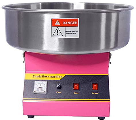 Macchina per Zucchero Filato Professionale Carretto Zucchero Filato, Riscaldamento Efficiente, Silenziosa e Ammortizzante per Il Piano di Lavoro, Macchina per Zucchero Filato con Sugar Spoon