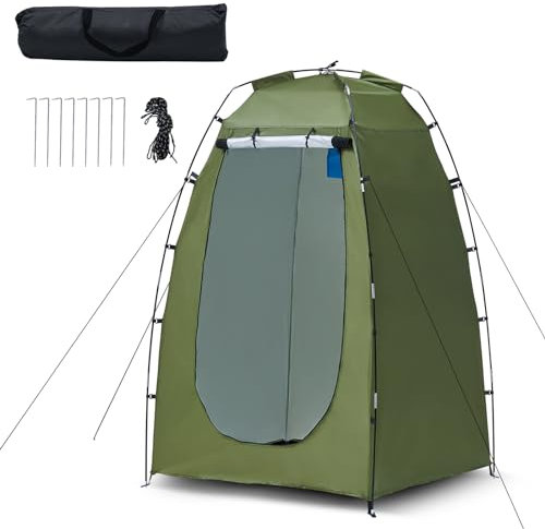 LEMROE Tente de plage avec sac de transport - Tente de douche étanche - Tente de toilette mobile pour le camping, la randonnée, l'extérieur - Tente pop-up