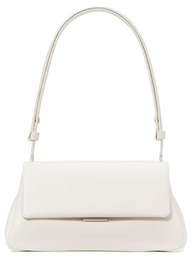 kate spade new york Grace Fine Grain Leather Convertible Shoulder Bag, Cream, One Size