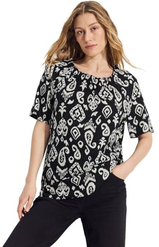 Cecil B344760 Chemisier imprimé Carmen, Noir, M Femmes