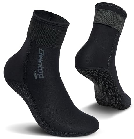 Owntop Neoprensocken, 3mm Neopren Socken für Damen Herren Warm Halten Tauchsocken Schwimmen Socken für Schwimmen, Schnorcheln, Segeln, Surfen Wassersport