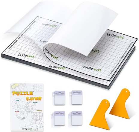 Laveivert Lot de 20 feuilles de papier adhésif à décoller et à coller pour 3 x 1000 pièces, sans stress, sans désordre, facile à accrocher