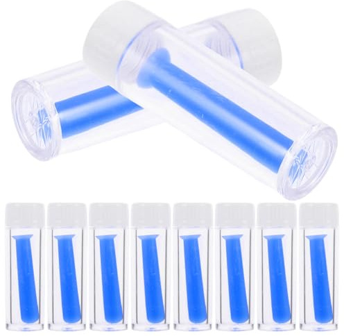 HEMOTON Kit de 10 Piezas Extractor de Ventosas de Silicona para Lentes de Contacto Blandas y Duras Herramienta Portátil para Quitar Lentes de Contacto Accesorio Compacto para Uso Viaje