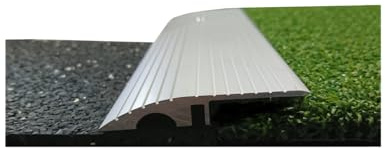 JARDIN202 - Perfil Aluminio 2-5-8 mm Altura | 5mm alt. 45mm anch. 2m larg. Taladrado -