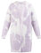 CARNEA Women's Strick Cardigan, Flieder Weiss, XL/XXL