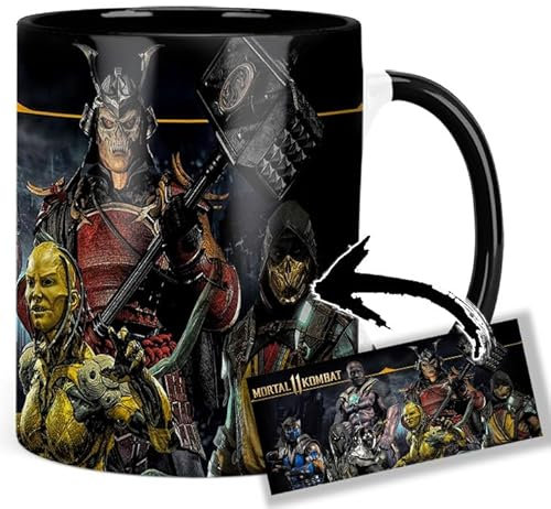 Mortal Kombat 11 Tasse Innen & Henkel Schwarz Keramikbecher Mug