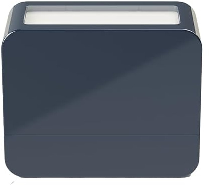 Modico Timbro Personalizzato Preinchiostrante - Impronta 18X45mm, Inchiostro Vari Colori, Max 4 Righe (Montatura Blu)