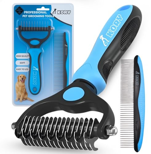 Cepillo Perro Pelo Largo y Corto - Cepillo Para Gatos - cepillo para Perros - Peine Gato - Peine perro pelo largo - peine Gatos Quitapelos - Deslanador para Perros - KORY