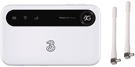 Unlocked U50 5G Mobile Hotspot (White) 2.6Gbps. Wi-Fi 6. Will work with any Mobile Network Worldwide. Includes 2 x External Antennas