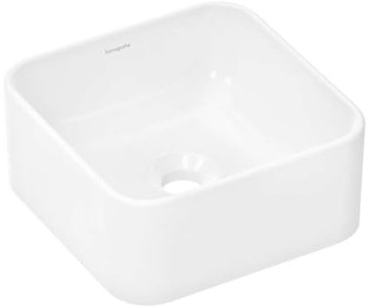 hansgrohe Xuniva Q Aufsatzwaschtisch, ohne Überlauf, ohne Hahnloch, 300x300mm, weiß, 60167450