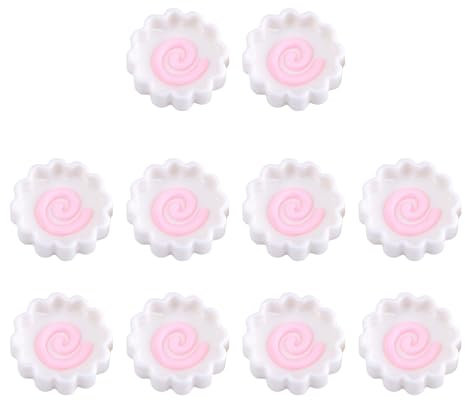 JUNNASALIKER Lot de 10 assiettes à gâteau en forme de poisson de dessin animé pour la fabrication de bijoux faits à la main