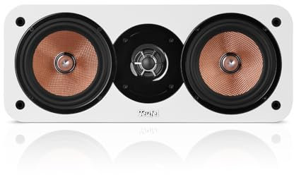 Teufel Ultima Center Lautsprecher aus FSC-zertifiziertes Holz, modernes, Zeitloses Design, Heimkino (Weiß)