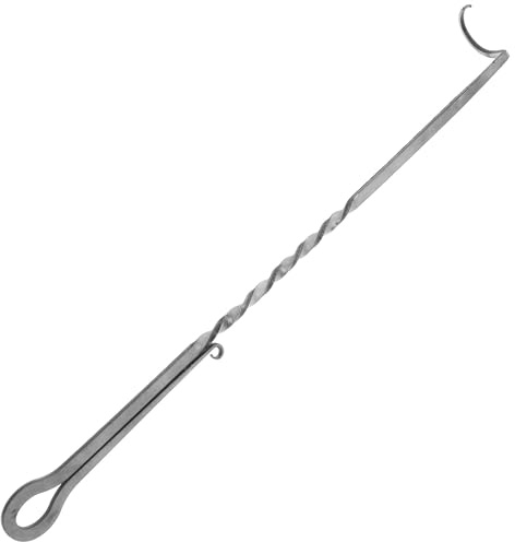 Ciieeo Gancio per Barbecue in Acciaio Inossidabile con Punta Affilata, Strumento per Grigliare e Affumicare Carne, Accessorio per Cucina All’aperto per Girarrosto e Pinza Alimenti, 35