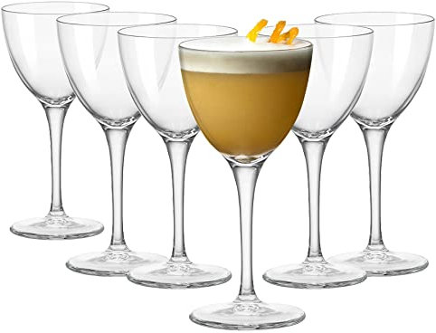 Bormioli Rocco 91281 Novecento Nick&Nora Set of 6 Glasses, Glass, cl15.5