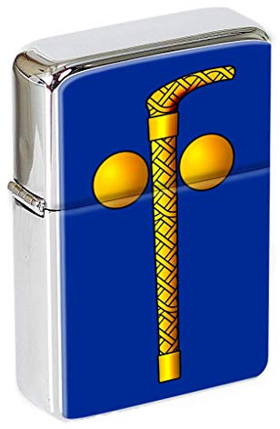 Tubal Cain (Dos Bola y Caña) Masónico Mechero con Tapa