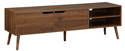 Alice's Home sweeek - Mueble TV, decoración Madera Nogal, 2 Puertas, 1 Estante, 160cm