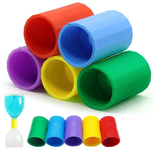 10 Stück Vortex Flaschenverbinder, Wasserverwirbler Tornado in Einer Hexagonales Verbinder Wasser Tornado Maker für wissenschaftliche Experimente Bildung (5 Farben)