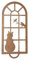 Alipis Garten Katze Fenster Vintage Stil Ornament Eisen Katzen Garten Ornamente Rustikale Wohnkultur