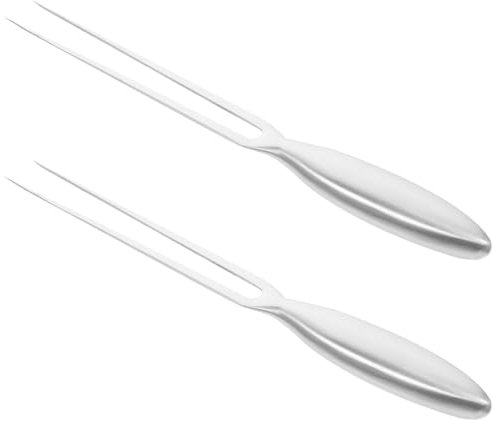 PRETYZOOM 2 Tenedores Inoxidable Para Tenedores Para Trinchar Carne Juegos Para Trinchar