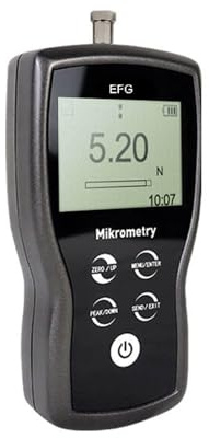 CUDTAPI Medidor de Fuerza Digital EFG 5N-200N con Pantalla retroiluminada, medidor de Fuerza de Empuje electrónico, dinamómetro Digital, probador de tracción portátil