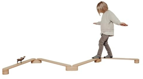 Leg&Go Lot de 4 poutres d'équilibre en bois