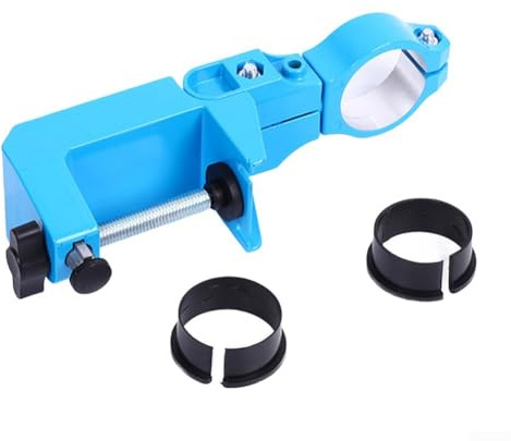 Support de perceuse en aluminium avec rotation à 360 degrés et pince réglable pour un support d'outils sécurisé dans les environnements d'atelier