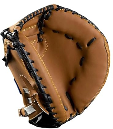Baseballhandske professionell basebollhandske, slaghandskar i PU-läder, för utomhussport, softball vantar för vänster hand (brun)