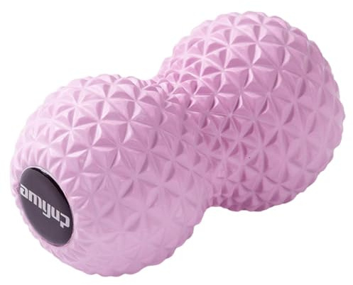 YsXoWiui Peanut Massage Ball Self Massage Roller EVA Double Mobility Ball Muscle Relaxer Fascia Exercise Tool Suitable for Body Relaxation Home Gym, Pink