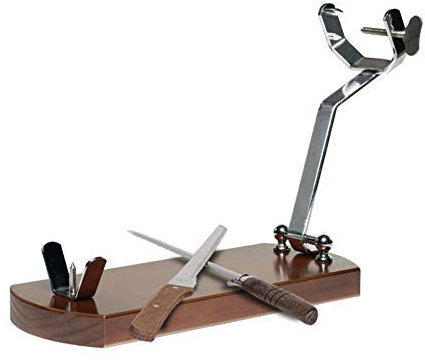 Lepanto Support à jambon Pliable Noir + Couteau et fusil à aiguiser en cadeau