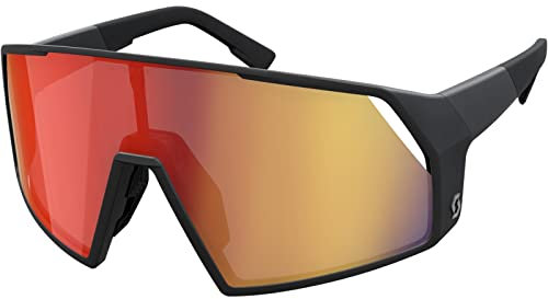 Scott Pro Shield Wechselscheiben Fahrrad Brille schwarz/rot Chrome