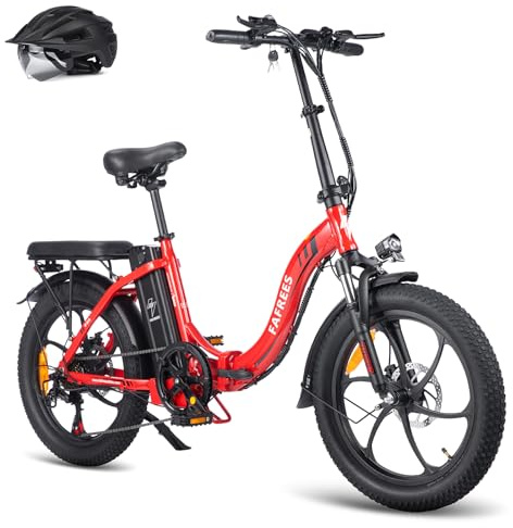 Fafrees F20 Fatbike Herren E-Bike Klapprad 20 Zoll mit 36V 18AH Akku für Pendeln, [ Offiziell ] E Bike Damen Klappbar 250W, 25km/h Ebike Mountainbike 150kg, StVO. Bremslicht