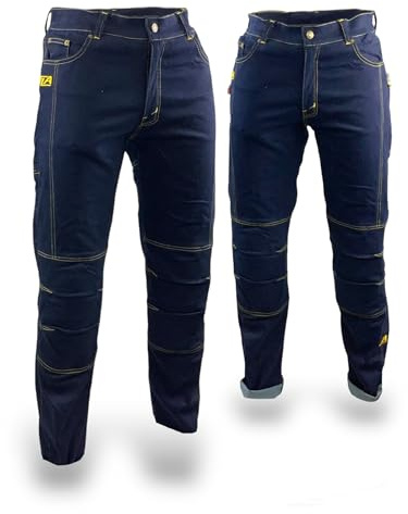 TLA KP024 Motorcykeljeans för män med CE-skydd, aramid-förstärkta motorcykelbyxor, motorcykelbyxor och denim skoter, motorcykelkläder, unisex motorcykeldräkt
