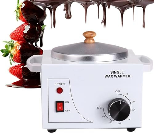 HEAXIY Pentola per Sciogliere Il Cioccolato, Macchina per Temperare Il Cioccolato con Temperatura Regolabile da 0 a 80 ℃, Riscaldatore Elettrico Macchina per Fonduta Riscaldante
