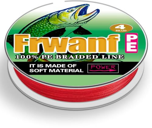 Frwanf Lenza intrecciata per pesca Colore che non sbiadisce mai 100 m-2000 m 6-300 lb Lenza in PE super resistente Resistente all'abrasione Filo da pesca Zero Stretch
