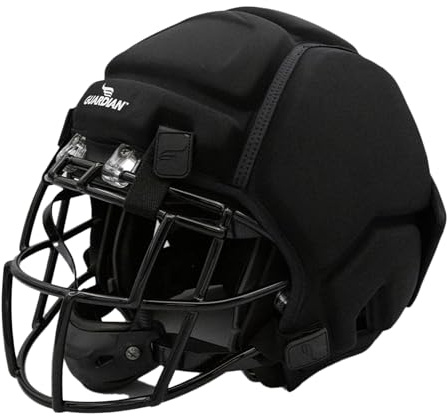 Guardian Cap XT 2.0, Black - Padded, Soft-Shell Helmet Cover for Football - Reduces Impact and Protects Helmets - Sleek Design - One Size Fits All for Youth, High School & College Players