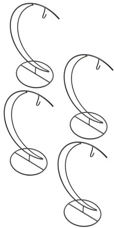 UKCOCO 4pièces Support Suspendu pour Bouteilles Hydroponiques Support Stable pour Bouteilles De Fleurs Suspendues