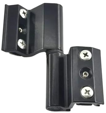 Uxsjakjsd Bisagra Plegable de Puente Roto con Aislamiento de Alta Calidad, de Aleación de Aluminio, para Puertas y Ventanas, Accesorio de Herraje para Muebles.