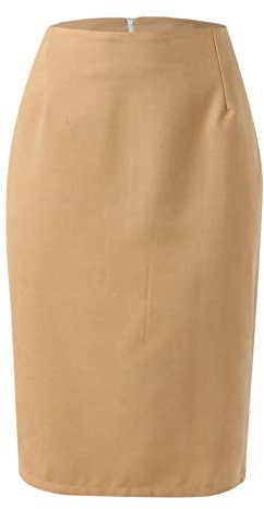 Gonne Invernali Donna - Gonna Longuette Donna in Lana Autunno Inverno con Spacco Tubino Aderente Alta Vita Elegante